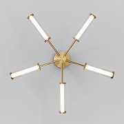 Люстра на штанге Eurosvet Stark 50386/5 LED латунь цвет плафона/подвески Белый, Прозрачный, цвет арматуры Латунь-2