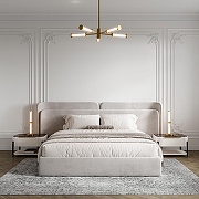 Люстра на штанге Eurosvet Stark 50386/5 LED латунь цвет плафона/подвески Белый, Прозрачный, цвет арматуры Латунь-5