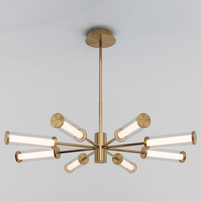 Люстра на штанге Eurosvet Stark 50386 LED латунь 