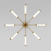 Люстра на штанге Eurosvet Stark 50386 LED латунь цвет плафона/подвески Белый, Прозрачный, цвет арматуры Латунь-1