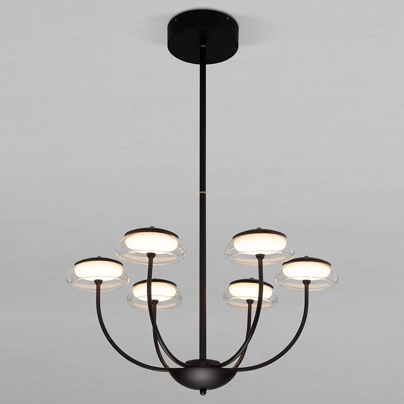 Люстра на штанге Eurosvet Fungo 50388 LED черный 