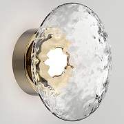 Накладной светильник Eurosvet Ripple 50389/1 LED латунь цвет плафона/подвески Прозрачный, цвет арматуры Латунь