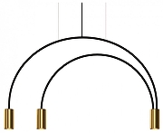 Подвесной светильник Loft it Volta 5043-3 цвет плафона/подвески Бронза, цвет арматуры Черный