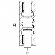 Трек подвесной Lightstar Linea 506527 цвет арматуры Черный-3