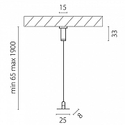 Подвес для трека Lightstar Linea 506570 цвет арматуры Серебро, Черный-2