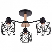 Люстра на штанге Escada Dallas 508/3PL цвет плафона/подвески Черный, цвет арматуры Черный