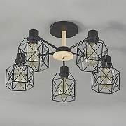 Люстра на штанге Escada Dallas 508/5PL цвет коричневый, черный-1