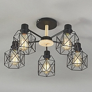 Люстра на штанге Escada Dallas 508/5PL цвет коричневый, черный-2