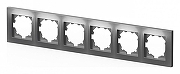 Рамка на 6 постов Elbi Eleсtriс Vega 510-011000-252 цвет Металлик-1