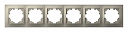 Рамка на 6 постов Elbi Eleсtriс Vega 510-011400-252 цвет Металлик