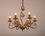 Люстра Doge Luce 520 520L06GD цвет плафона/подвески Прозрачный, цвет арматуры Коричневый-2