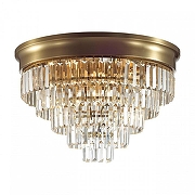 Люстра Lumion ZAHA 5257/8C цвет плафона/подвески Прозрачный, цвет арматуры Латунь-1