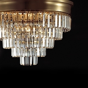 Люстра Lumion ZAHA 5257/8C цвет плафона/подвески Прозрачный, цвет арматуры Латунь-6