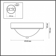 Накладной светильник Lumion Nina 5259/2C цвет плафона/подвески Белый, цвет арматуры Латунь-3