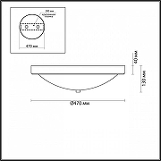 Накладной светильник Lumion Nina 5259/4C цвет плафона/подвески Белый, цвет арматуры Латунь-4