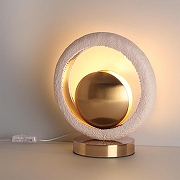 Настольная лампа Odeon Light Saturn 5443/1T цвет плафона/подвески Бежевый, Латунь, цвет арматуры Латунь-2