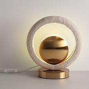 Настольная лампа Odeon Light Saturn 5443/1T цвет плафона/подвески Бежевый, Латунь, цвет арматуры Латунь-3