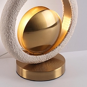 Настольная лампа Odeon Light Saturn 5443/1T цвет плафона/подвески Бежевый, Латунь, цвет арматуры Латунь-4