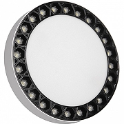 Накладной светильник iLedex Mercury 5552-24W-D165-3/4K-WH+BK -1