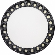 Накладной светильник iLedex Mercury 5552-24W-D165-3/4K-WH+BK -2