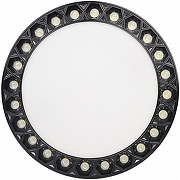 Накладной светильник iLedex Mercury 5552-24W-D165-3/4K-WH+BK цвет плафона/подвески Белый, цвет арматуры Черный-2