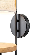 Бра с полкой Escada Aspen 582/1A цвет плафона/подвески Бежевый, цвет арматуры Бронза, Черный, Коричневый-3