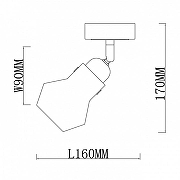 Спот Escada Carlo 593/1A цвет плафона/подвески Хром, цвет арматуры Хром, Черный-5