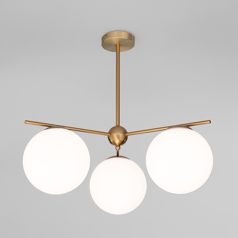 Люстра на штанге Eurosvet Marbella 60147/3 латунь 