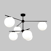 Люстра на штанге Eurosvet Marbella 60147/6 черный цвет черный