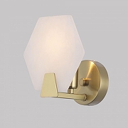 Бра Eurosvet Marble 60158/1 латунь цвет плафона/подвески Белый, цвет арматуры Латунь