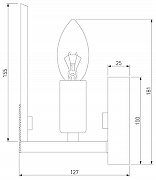 Бра Eurosvet Marble 60158/1 латунь цвет плафона/подвески Белый, цвет арматуры Латунь-2