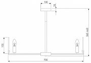 Люстра на штанге Eurosvet Marble 60158/7 латунь цвет плафона/подвески Белый, цвет арматуры Латунь-1