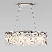 Люстра Eurosvet Blitz 60159/10 хром/ прозрачный хрусталь Strotskis цвет плафона/подвески Прозрачный, цвет арматуры Хром-1