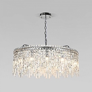 Люстра Eurosvet Blitz 60159 хром/ прозрачный хрусталь Strotskis цвет плафона/подвески Прозрачный, цвет арматуры Хром-1