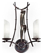 Бра MM Lampadari Bamboo 6416/A2 V2137 XP цвет плафона/подвески Белый, цвет арматуры Голубой