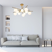 Люстра на штанге Escada Sphere 642/10P Brass цвет бронза-2