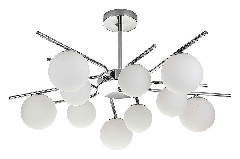 Люстра на штанге Escada Sphere 642/10P Silver 