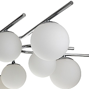 Люстра на штанге Escada Sphere 642/10P Silver цвет плафона/подвески Белый, цвет арматуры Серебро-3
