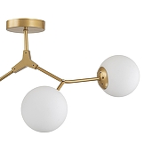Люстра на штанге Escada Bliss 642/5PL цвет плафона/подвески Белый, цвет арматуры Золото-2