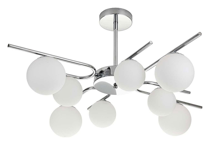 Люстра на штанге Escada Sphere 642/8P Silver 