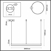 Подвесной светильник Lumion Echo 6531/50L цвет плафона/подвески Латунь, цвет арматуры Латунь-2