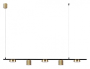 Подвесной светильник Lumion Flint 6532/57L цвет плафона/подвески Латунь, цвет арматуры Латунь, Черный-1