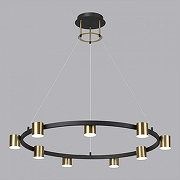 Люстра Lumion Flint 6532/58L цвет плафона/подвески Латунь, цвет арматуры Латунь, Черный-2