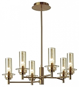 Люстра на штанге Lumion Madonna 6554/6C цвет плафона/подвески Коньячный, цвет арматуры Бронза-2