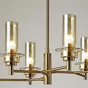 Люстра на штанге Lumion Madonna 6554/6C цвет плафона/подвески Коньячный, цвет арматуры Бронза-4