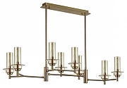 Люстра на штанге Lumion Madonna 6554/8C цвет плафона/подвески Коньячный, цвет арматуры Бронза
