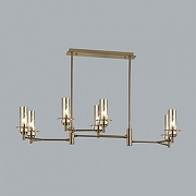 Люстра на штанге Lumion Madonna 6554/8C цвет плафона/подвески Коньячный, цвет арматуры Бронза-1