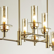 Люстра на штанге Lumion Madonna 6554/8C цвет плафона/подвески Коньячный, цвет арматуры Бронза-4
