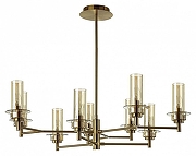 Люстра на штанге Lumion Madonna 6554/9C цвет плафона/подвески Коньячный, цвет арматуры Бронза