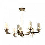 Люстра на штанге Lumion Madonna 6554/9C цвет плафона/подвески Коньячный, цвет арматуры Бронза-2